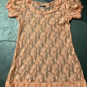 Lace Short Sleeve Top